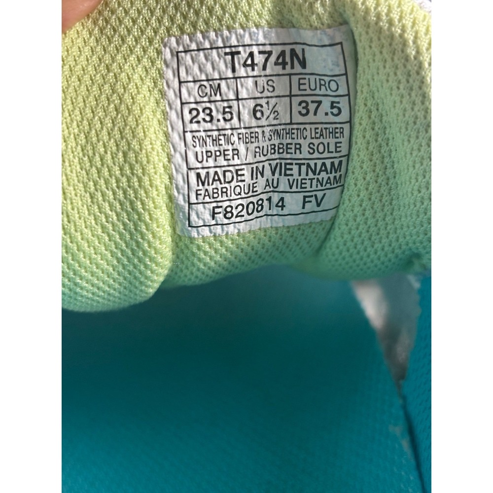 Used ASICS Women Gel Contend 2 Running Shoes Turquoise Lime Size 6.5 Good Cond - Picture 8 of 8